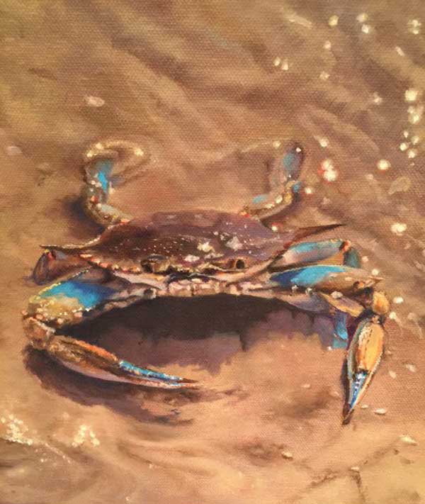 Blue crab by Linda Lanham