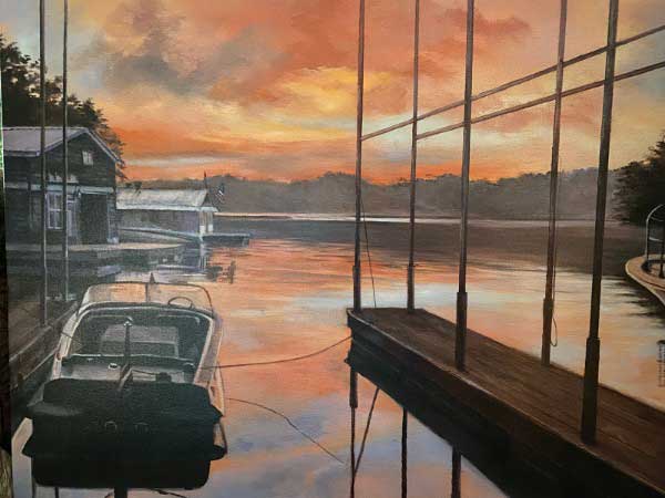 Good Morning Dock by Linda Lanham