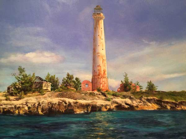The Great Isaac Cay Lighthouse by Linda Lanham